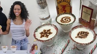 White Fireball Christmas Martini  Tipsy Bartender [upl. by Kitty422]