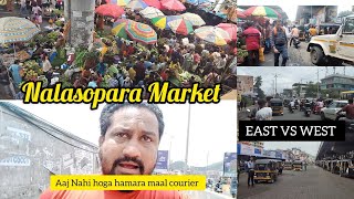 Nalasopara market East VS West Tour 😍 Aaj nhi hoga hamara courier 😔 asmashanawazvlogs tourvlog [upl. by Rebecka453]