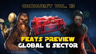 Conquest Vol 13 Feats Preview Guide  SWGOH [upl. by Elisabeth]