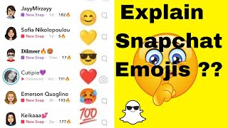 Snapchat emoji explain 2024  Snapchat yellow heart meaning  Snapchat emoji ka kia MATLAB hota hai [upl. by Hugo997]