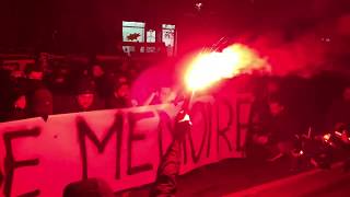 Attentats Bataclan 2015  vibrant hommage des Ultras du PSG 🔴🔵🙏 [upl. by Eimmis]