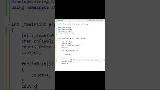 C Program to Find Length of String without using strlen cppcodecppprogrameducationcpphub [upl. by Ezarras204]