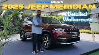 2025 Jeep Meridian  Rs 2499 Lakh Onwards  MotorBeam [upl. by Delsman]