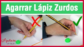 Cómo sujetar el lápiz para zurdos  Curso para mejorar la caligrafía para zurdos  Lección 1 [upl. by Ecahc]