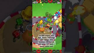 Karts N Darts 60 Second Strategy  Bloons TD 6 Chimps 271 [upl. by Aitnom777]