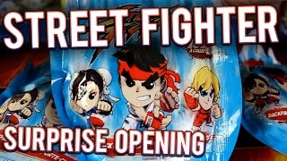 Street Fighter Backpack Hangers  Surprise Blind Toy Opening [upl. by Einnaf579]