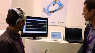 Imec Demonstrates Wireless EEG Headset at Medica [upl. by Eilahs]