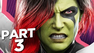 GUARDIANS OF THE GALAXY PS5 Walkthrough Gameplay Part 3  GAMORA MOVIE OUTFIT FULL GAME [upl. by Osbourn]