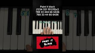 Paint it black The rolling stones on piano 🎹 tutorial [upl. by Thomasin]