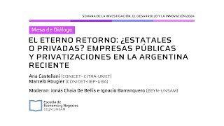 EL ETERNO RETORNO¿ESTATALES O PRIVADAS EMPRESAS PÚBLICASY PRIVATIZACIONES EN LA ARGENTINA RECIENTE [upl. by Teriann]