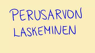 Perusarvon laskeminen prosentit [upl. by Baker]