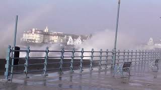 Porthcawl storm surge January 6th 2014 Part 1 [upl. by Bashee]