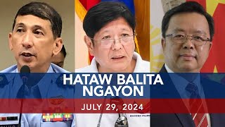 UNTV Hataw Balita Ngayon  July 29 2024 [upl. by Brit]