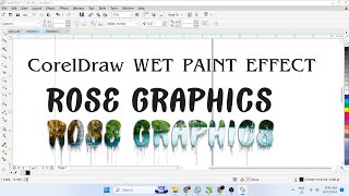 Wet Paint Effect in coreldraw  Amazing effect in coreldraw  Video 1st [upl. by Haleigh611]