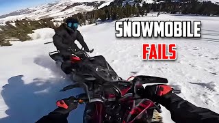 CRAZY SNOWMOBILE FAILS 4  Instant regret  Snowmobile WinsFails 2024 [upl. by Almeda276]