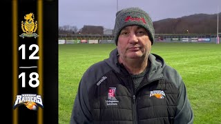 Whitehaven 1218 Barrow Raiders Paul Crarey reaction [upl. by Dal221]