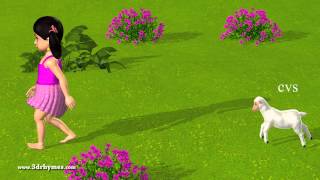 Mary had a Little Lamb  3D Animation English Nursery rhyme for children with lyrics [upl. by Rudich200]