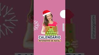 CALENDÁRIO INTERATIVO DE NATAL INCRÍVEL IDEIA [upl. by Atiras]