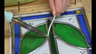 Stained glass lessons at Mandy Wood Stained Glass Gallery Studio [upl. by Nimoynib23]