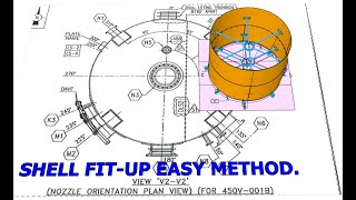 PRESSURE VESSEL TANK SILO SHELL HORIZONTAL FITUP TUTORIAL [upl. by Anileba]