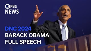 WATCH Former President Barack Obamas full speech at 2024 Democratic National Convention [upl. by Mcclure224]