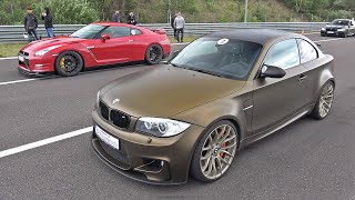 BMW 1M Coupe 420HP vs Nissan GTR R35 600HP [upl. by Ahserkal]