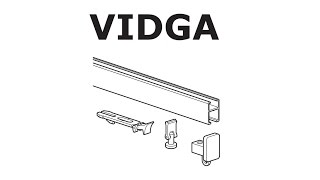 HOW TO INSTALL IKEA VIDGA RAIL SINGLE TRACK [upl. by Ackerley930]