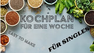 Genussvoll Single – Dein Wochenplan für kulinarische Freiheit Für den 14102024 bis 20102024 [upl. by Gerdeen]