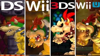 New Super Mario Bros Series  All Final Bowser Bosses [upl. by Akimot]