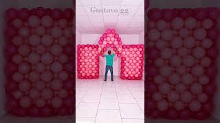 BALLOON CASTLE 🏰 Balloon decoration ideas 🤩 birthday decoration ideas at home tiktok balloon [upl. by Pine]