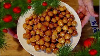 Struffoli  Honey balls  Italian Christmas dessert ENGLISH [upl. by Aekal]