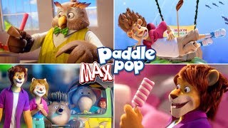 Funny Paddle POP Lion MAX Ice Cream Cartoon Commercials [upl. by Australia]