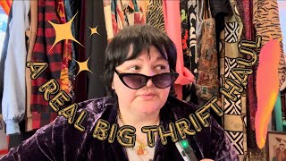 A REAL BIG PLUS SIZE VINTAGE THRIFT HAUL  try on [upl. by Bambi]