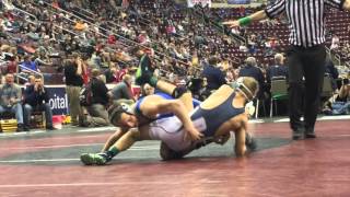 Wrestling Highlights Cole Matthews Reynolds vs Tanner McHugh Tamaqua [upl. by Assillem]