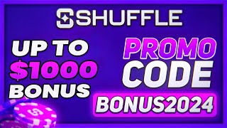 Shuffle referral code BONUS2024  up to 1000 bonus Shuffle promo code 2024 review [upl. by Meraree]