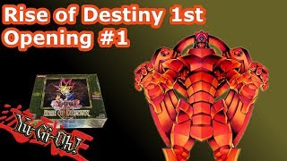 NOSTALGIC YuGiOh 1st Edition Rise of Destiny Box Opening 1 [upl. by Dulcinea]