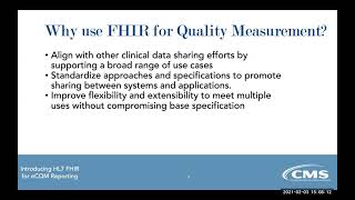 Introducing HL7® FHIR® for eCQM Reporting – FHIR 101 [upl. by Einot]