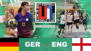 U17 Korfball World Cup 2024  Germany  England [upl. by Suiram]