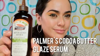 Palmers Cocoa Butter Formula Length Retention Shine Glaze Serum Review [upl. by Llesig320]