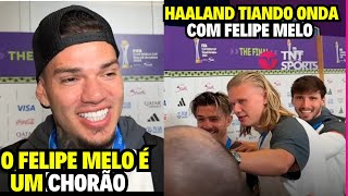 TIROU ONDA HAALAND SAI TIRANDO SARO DO FELIPE MELO [upl. by Yadrahc]