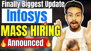 Finally Infosys Mass Hiring Announced  Biggest OFF Campus Drive For 2024 Batch  Fresher Jobs [upl. by Chura]