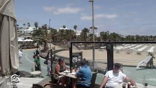 Webcam Lanzarote  Live Stream from the Beachbar in Costa Teguise [upl. by Rakel]