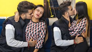 Love Bite Prank On My So Much Cute Girlfriend ❤  Real Kissing Prank  Gone Romantic  Couple Rajput [upl. by Yelsa]