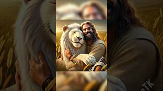 Jesus rescued the poor white lion 🦁 jesus fe amen [upl. by Ardnekahs]