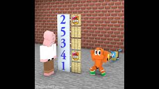 Challenge to choose the right number to level up rank 6974 with Gumball Penny and Darwin [upl. by Adnoryt410]