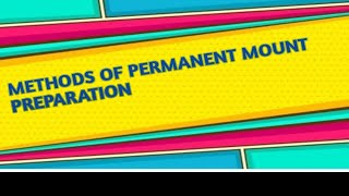 Methods of Preparation of Permanent Mount by Alam sir  Practical [upl. by Faun]