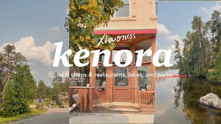 vlog trip to kenora on 🌳 lakeside restaurant local coffee amp icecream shops 🍲🍦 [upl. by Ahcirt]