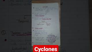 cyclones and type of cyclones  anticyclones handwritten notes available here  subscribe [upl. by Reine]