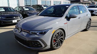 2024 Volkswagen Golf GTI Autobahn Moonstone Gray  Video Tour with Aiden [upl. by Leeanne305]