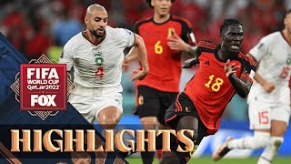 Belgium vs Morocco Highlights  2022 FIFA World Cup [upl. by Neeli]